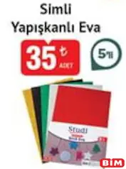 STUDİ SİMLİ YAPIŞKANLI EVA 5'Lİ